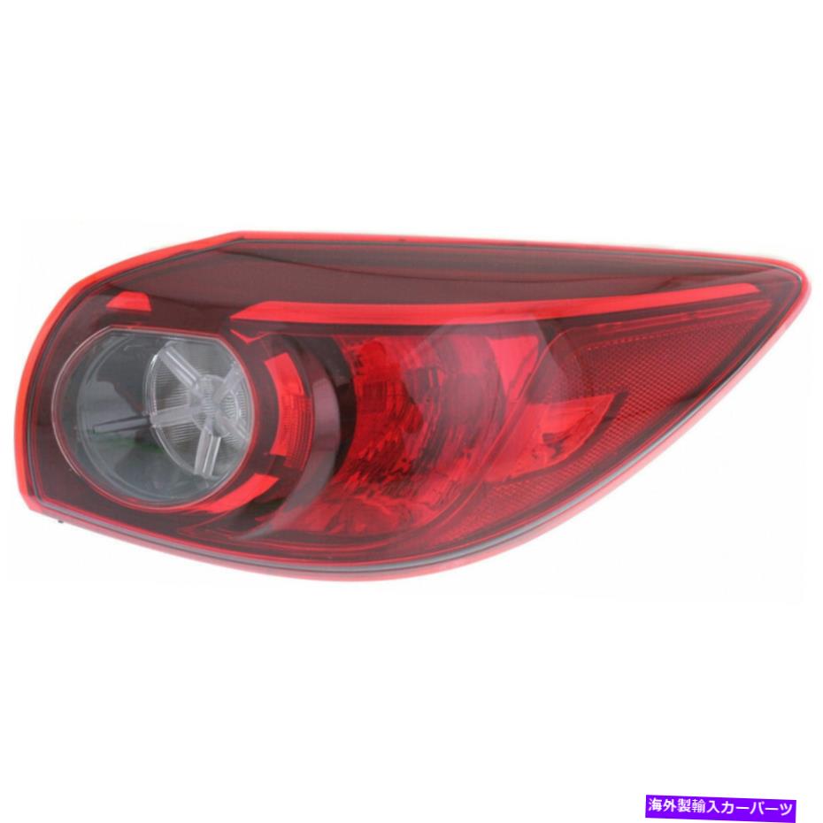 USテールライト MA2805115フィット2014-2017 Mazda 3 H / Bの旅客外側テールライトCapa MA2805115 Fits 2014-2017 Mazda 3 H/B Passenger Outer Tail Light CAPA【並行輸入品】