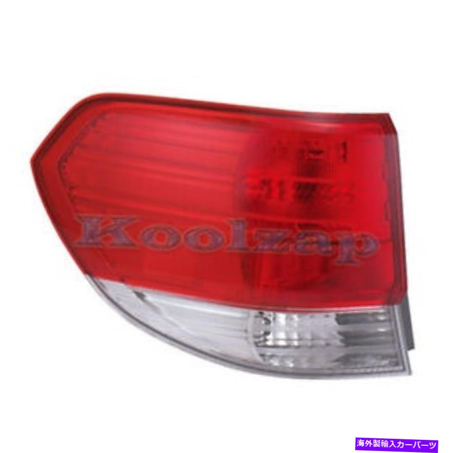 USテールライト 08-10 Odyssey Taillight Taillampリアブレーキライトアウターランプ左ドライバーサイドLH 08-10 Odyssey Taillight Taillamp Rear Brake Light Outer Lamp Left Driver Side LH【並行輸入品】