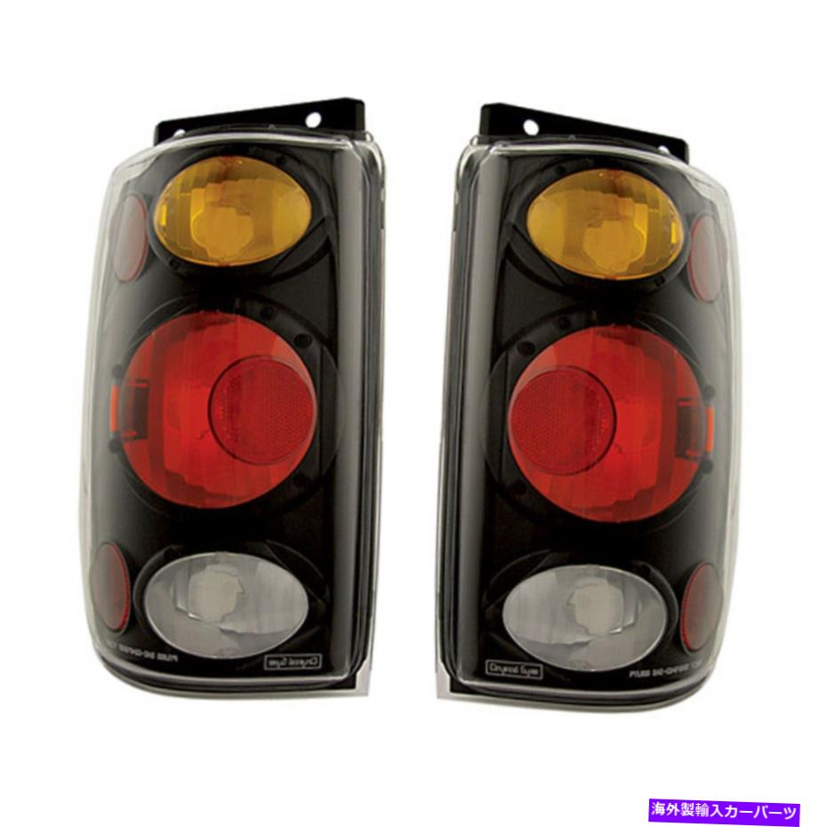 USテールライト 1995年から1997年のFord Explorer FO2800113のための新しい黒のアンバーテールライトセット New Black Amber Tail Light Set For 1995-1997 Ford Explorer FO2800113 FO2801113【並行輸入品】
