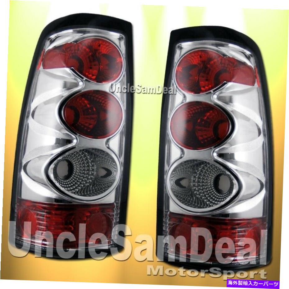 USテールライト 03-06 Chevy Silverado Altezza Chromeクリアレンズテールライトダイレクトフィットペア 03-06 CHEVY SILVERADO ALTEZZA CHROME CLEAR LENS TAIL LIGHTS DIRECT FIT PAIR【並行輸入品】