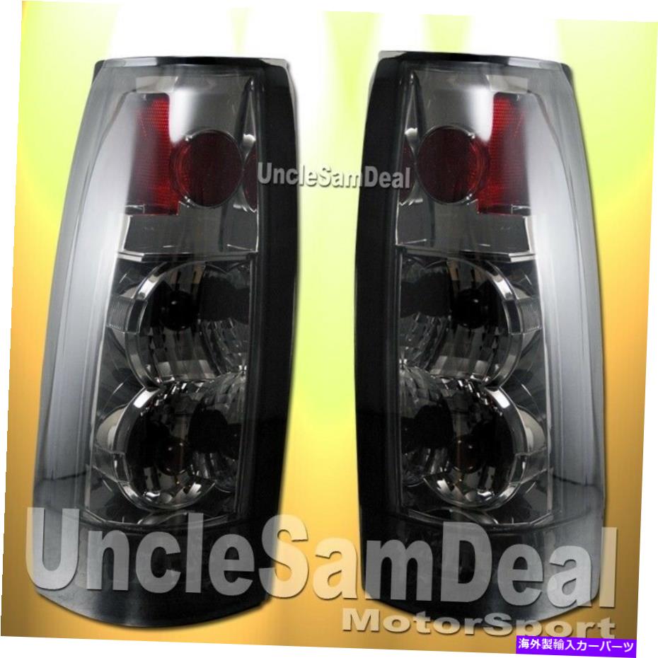 USテールライト シボイC / Kタホ郊外の煙レンズクロームテールライトダイレクトフィットペア CHEVY C/K TAHOE SUBURBAN YUKON SMOKE LENS CHROME TAIL LIGHTS DIRECT FIT PAIR【並行輸入品】