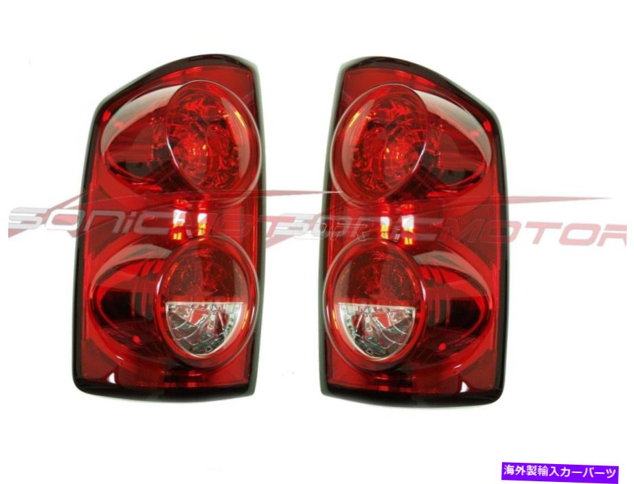 USテールライト 07-09ドッジRAM 1500 2500 3500テールライトドライバー＆旅客側W /電球 For 07-09 Dodge Ram 1500 2500 3500 Tail Lights Driver & Passenger Side W/ Bulbs【並行輸入品】