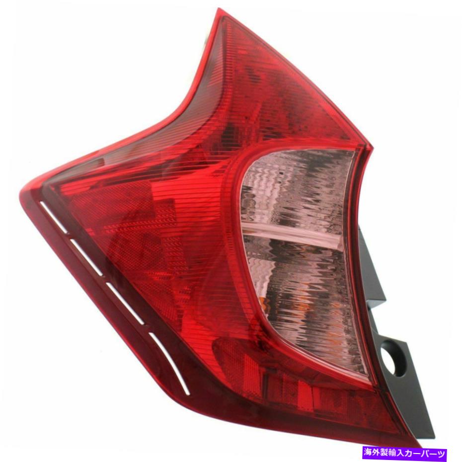 USテールライト 2014-2017日産逆のハロゲンテールライト Halogen Tail Light For 2014-2017 Nissan Versa Note Left Clear/Red Lens w/ Bulbs【並行輸入品】