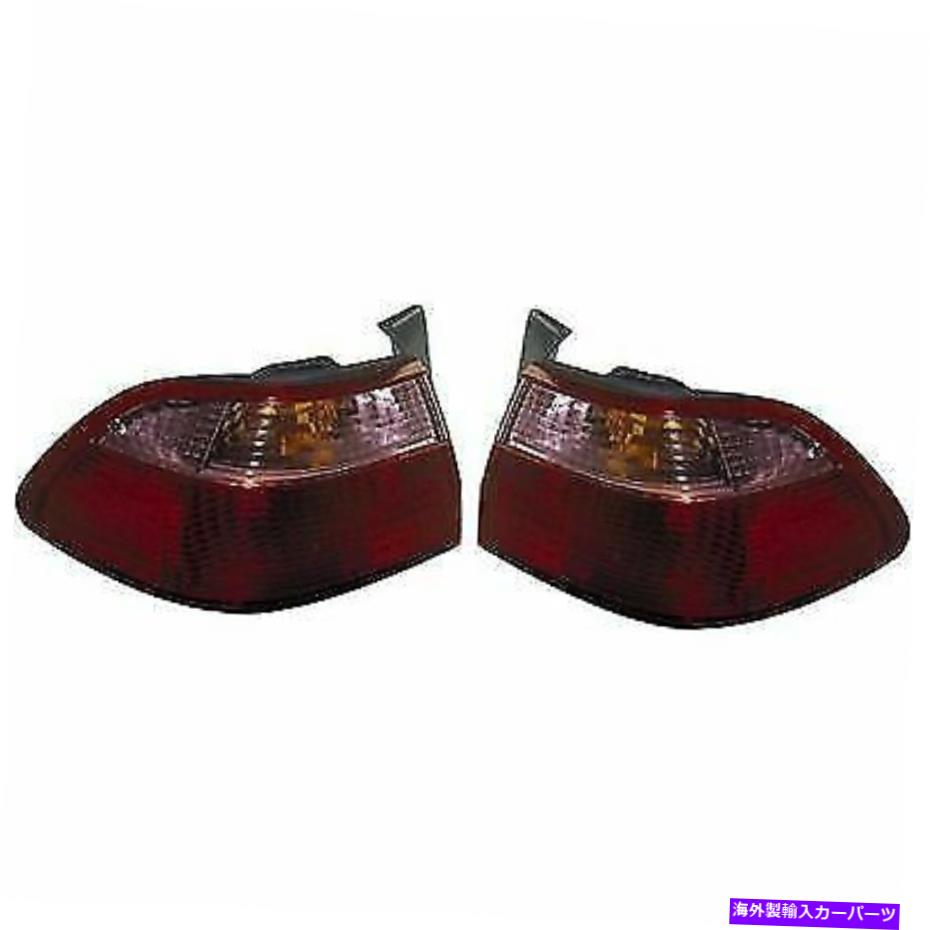 USテールライト 98-00 Honda Accord LH RH外側セダンのペアテールライト Pair Tail Light for 98-00 Honda Accord LH RH Outer Sedan【並行輸入品】