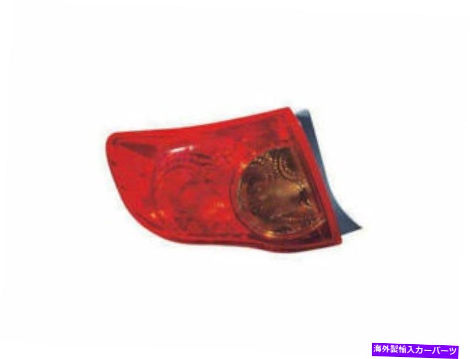 USテールライト LEFT - DRIVER SIDE TAILライトアセンブリ7FMS45用トヨタカローラ2009 2010 Left - Driver Side Tail Light Assembly 7FMS45 for Toyota Corolla 2009 2010【並行輸入品】