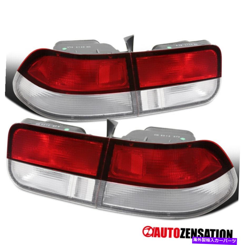 USテールライト フィット96-00ホンダシビック2DRクーペクロムレッド/クリアリアテールブレーキライト Fit 96-00 Honda Civic 2Dr Coupe Chrome Red/Clear Rear Tail Brake Lights【並行輸入品】 37,567円