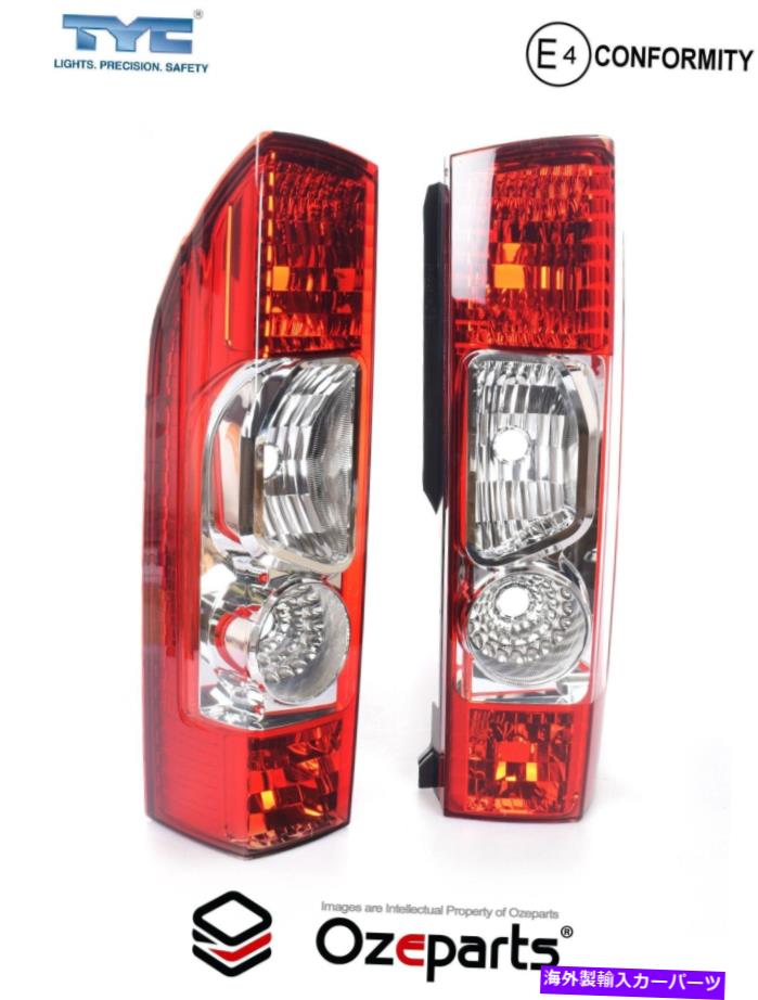 USテールライト Fiat JTD Ducato Gen 3 Van 2007~ 2014のためのセット/ペアLH + RHテールライトリアランプ Set / Pair LH + RH Tail Light Rear Lamp For Fiat JTD Ducato Gen 3 Van 2007~2014【並行輸入品】