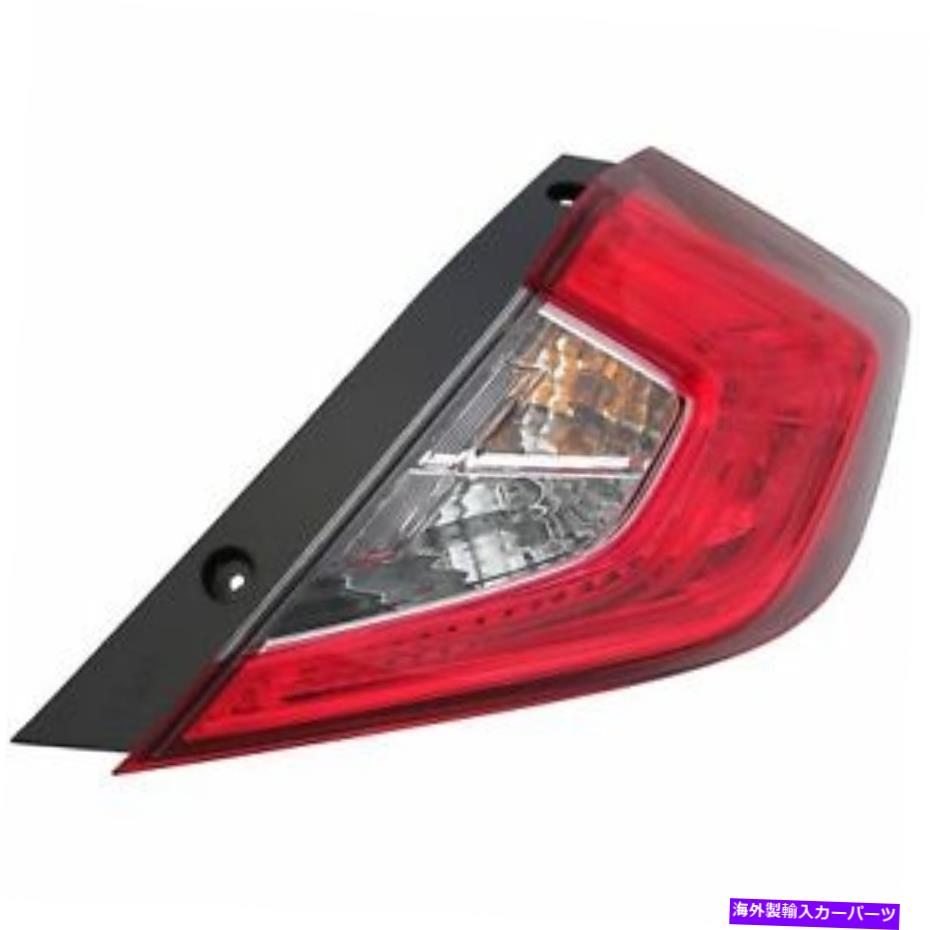USテールライト 16-17ホンダシビックセダン旅客用テールライトリアバックランプ Tail Light Rear Back Lamp for 16-17 Honda Civic Sedan Passenger Right【並行輸入品】