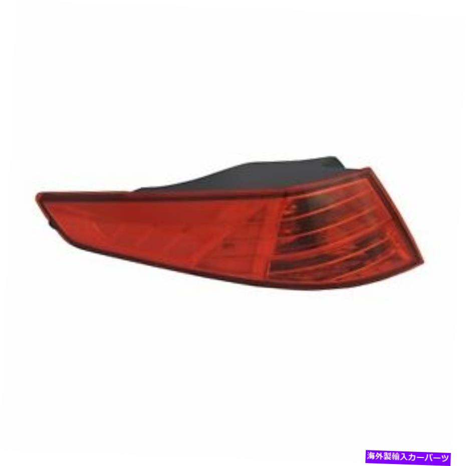 USテールライト 11-13 KIA Optima（ノンハイブリッド）用ハロゲン外側テールライトランプ右乗客 Halogen Outer Tail Light Lamp Right Passenger for 11-13 Kia Optima (Non-Hybrid)【並行輸入品】