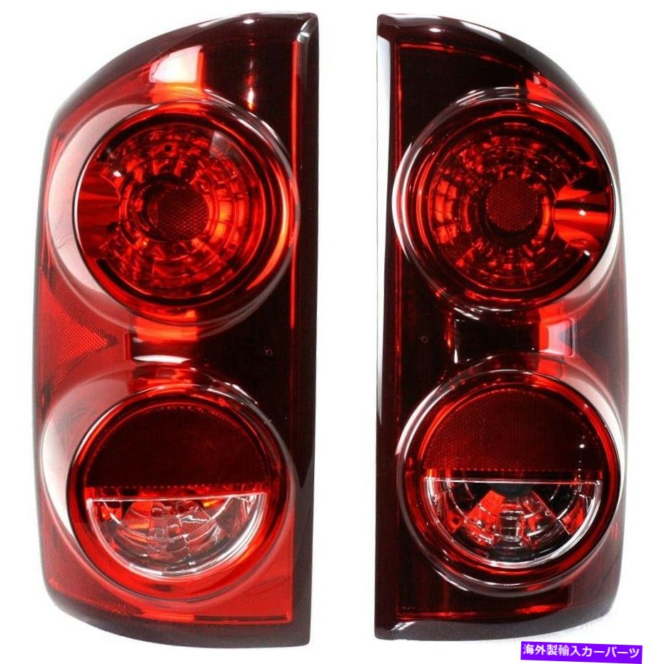 USテールライト 2007-2008のためのハロゲンテールライトセットDODGE RAM 1500クリア/レッドW /電球2ピースカーパ Halogen Tail Light Set For 2007-2008 Dodge Ram 1500 Clear/Red w/ Bulbs 2Pcs CAPA【並行輸入品】