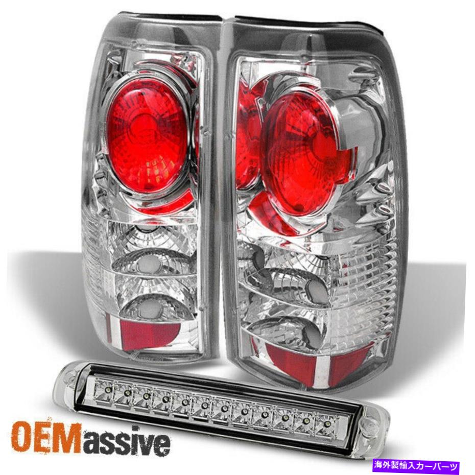USテールライト フィット99-02 Silverado Sierra 1500 2500 3500 3500クリアテールライト+ LED 3RD貨物ライト Fits 99-02 Silverado Sierra 1500 2500 3500 Clear Tail Light+ LED 3rd Cargo Light【並行輸入品】