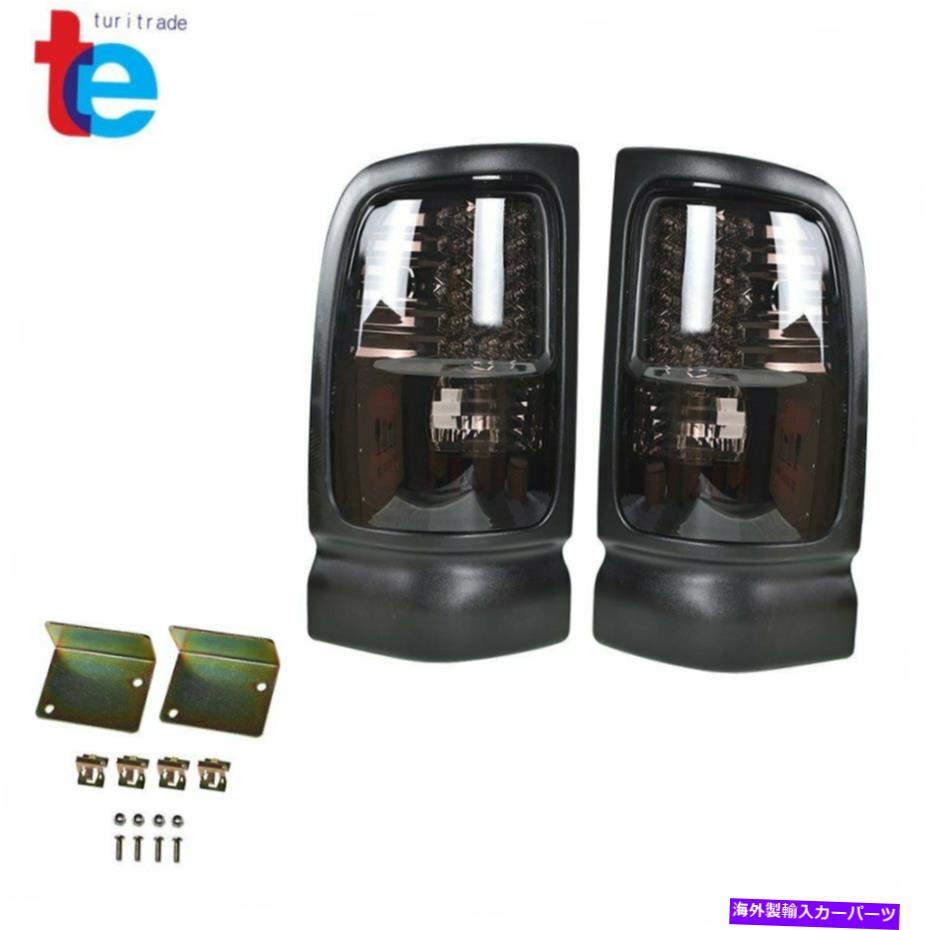 USテールライト 94-01 Dodge Ram Truck 1500 2500 3500テールライト用ブラックレンズクロームハウジング Black Lens Chrome Housing For 94-01 Dodge Ram Truck 1500 2500 3500 Tail Light【並行輸入品】