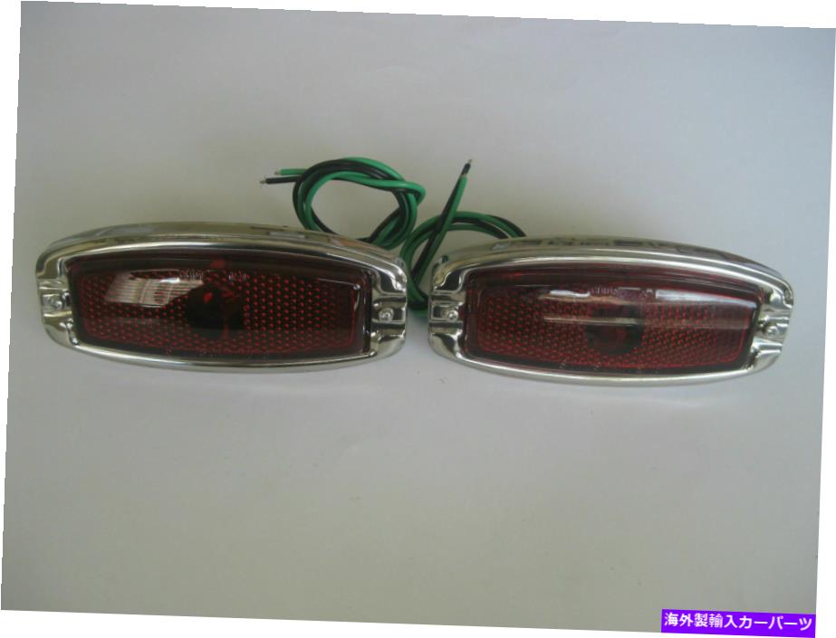 USテールライト 41-48チェフテールライトアセンブリペアホットロッドホールデンラットロッドフォード 41-48 CHEV TAIL LIGHT ASSEMBLIES PAIR HOTROD HOLDEN RATROD FORD【並行輸入品】