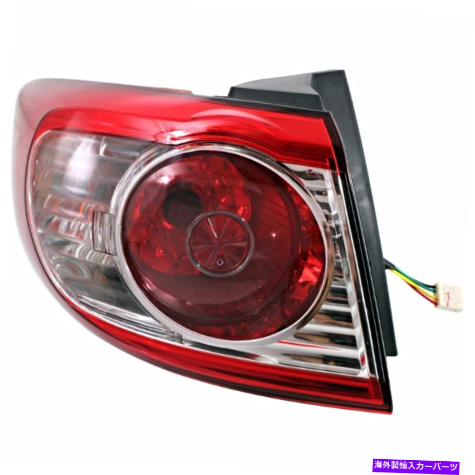 USテールライト 10-12 Santa Fe左ドライバーテールランプアセンブリクォーターマウント Fits 10-12 Santa Fe Left Driver Tail Lamp Assembly Quarter Mounted【並行輸入品】