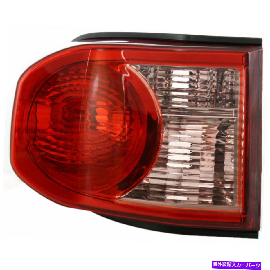 USテールライト FITS 2007-2011トヨタFJクルーザーリアテールライトドライバ側アセンブリユニット Fits 2007-2011 Toyota FJ Cruiser Rear Tail Light Driver Side Assembly Unit【並行輸入品】