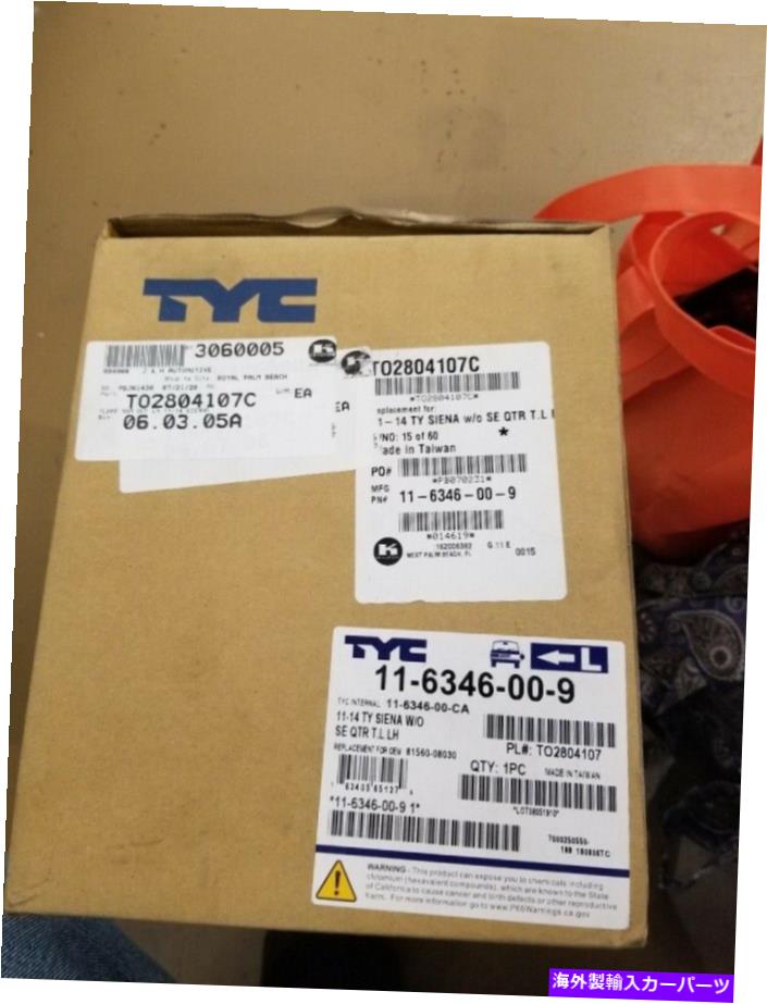 USテールライト テールライトアセンブリ - カーパ認証TYC 11-6346-00-9フィット11-12トヨタシーナ Tail Light Assembly-Capa Certified TYC 11-6346-00-9 fits 11-12 Toyota Sienna【並行輸入品】
