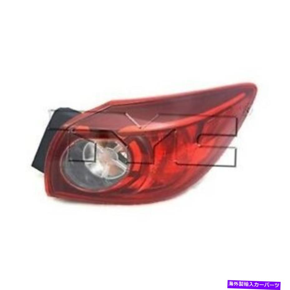 USテールライト 2014年マツダ3ハッチバックアウター助手席側TaillightテールライトランプRH For 2014 Mazda 3 Hatchback Outer Passenger Side Taillight Tail Light Lamp RH【並行輸入品】