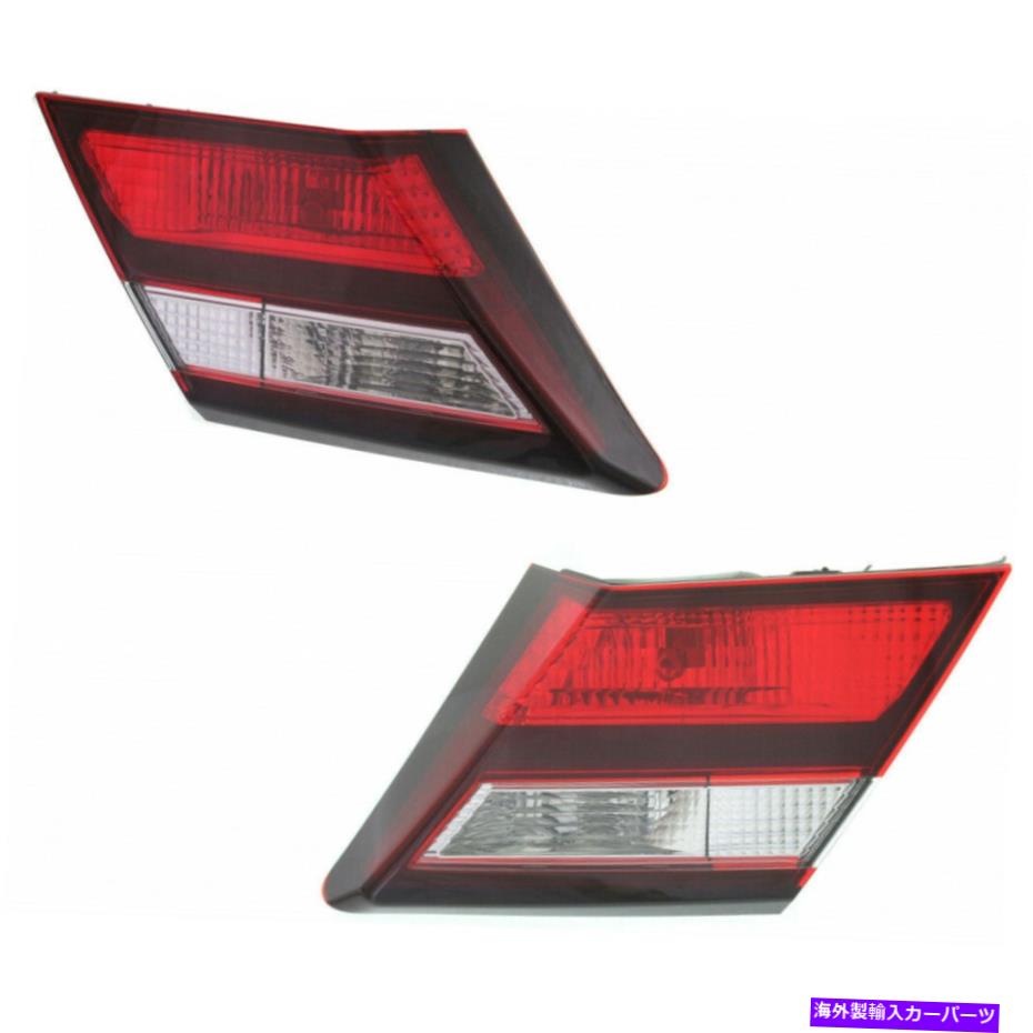 USテールライト 2013-2015ホンダシビックペアドライバーと旅客サイドリアインナーテールライト For 2013-2015 Honda Civic Pair Driver and Passenger Side Rear Inner Tail Light【並行輸入品】