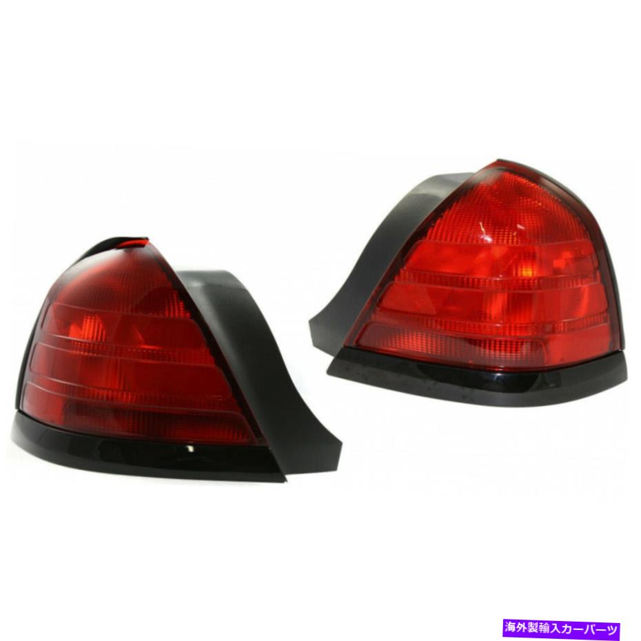 USテールライト フィット2001-2011-Fordクラウンビクトリアテールライトペアサイド Fits 2001-2011-Ford Crown Victoria Tail Light Pair Side【並行輸入品】