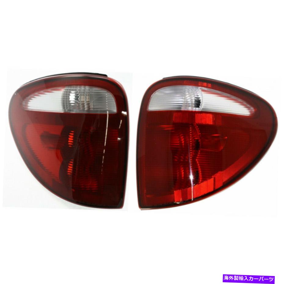 USテールライト Chrysler Town＆Country Tear Light 2001 2002 2003 LHおよびRH対球根のペア For Chrysler Town & Country Tail Light 2001 2002 2003 LH and RH Pair w/o Bulbs【並行輸入品】