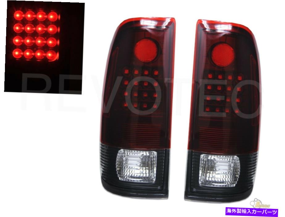 USテールライト 97-03フォードF150 97-07 F250 Super Duty PickupのためのG3赤いLEDテールライト G3 Red LED Tail Lights For 97-03 Ford F150 97-07 F250 F350 Super Duty Pickup【並行輸入品】