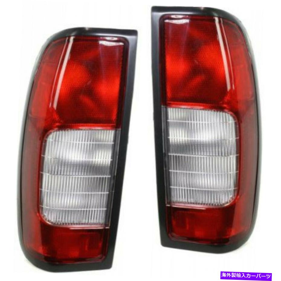 USテールライト 日産フロンティアテールライト1998-2000 LH＆RHペア/セットW /スモークリバースレンズ For Nissan Frontier Tail Light 1998-2000 LH & RH Pair/Set w/ Smoke Reverse Lens【並行輸入品】