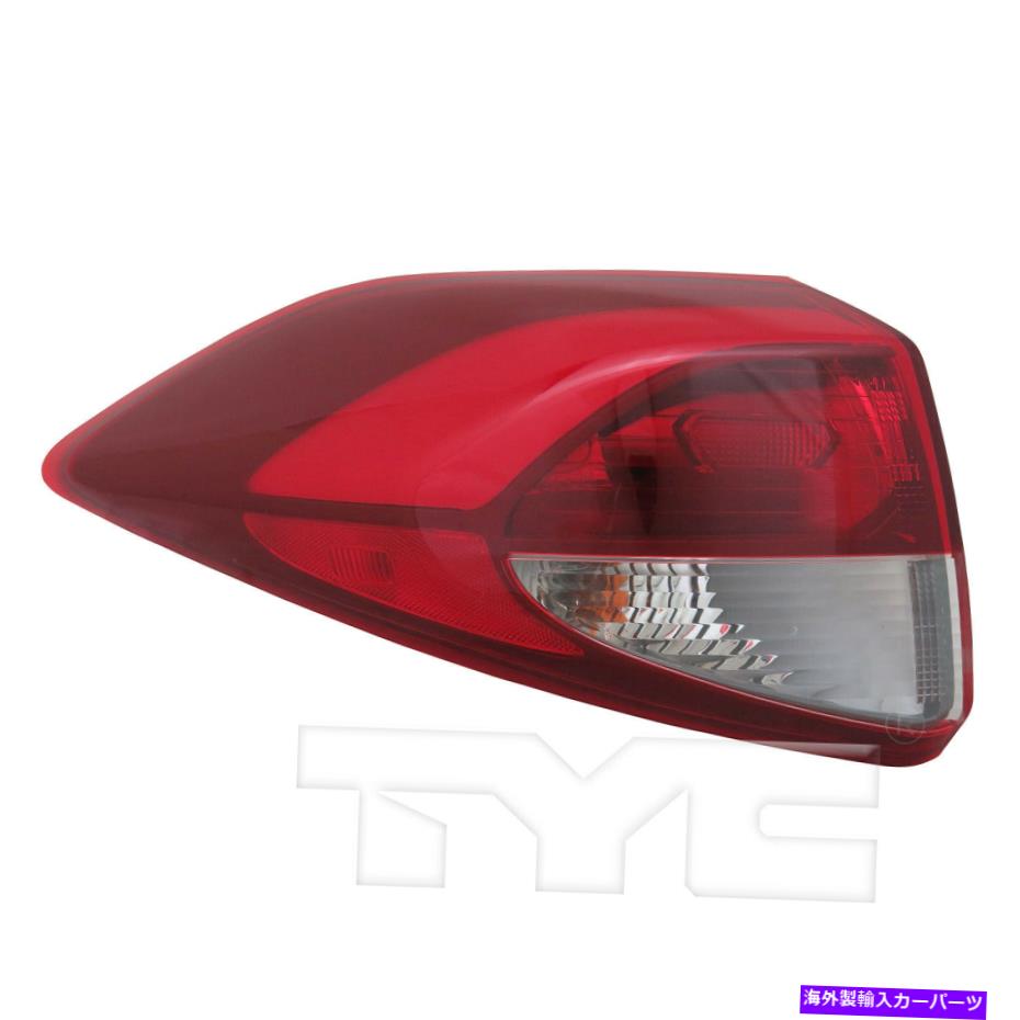 USテールライト 16-18 Hyundai Tucsonのためのハロゲンの外側の尾尾の照明ランプ左の運転手 Halogen Outer Quarter Tail Light Lamp Left Driver for 16-18 Hyundai Tucson【並行輸入品】