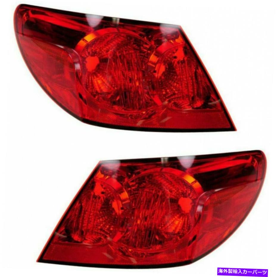 USテールライト FITS 2009 2010 Chrysler SebringペアリアテールライトドライバーとRhセダン Fits 2009 2010 Chrysler Sebring Pair Rear Tail Lights Driver and RH Sedan【並行輸入品】