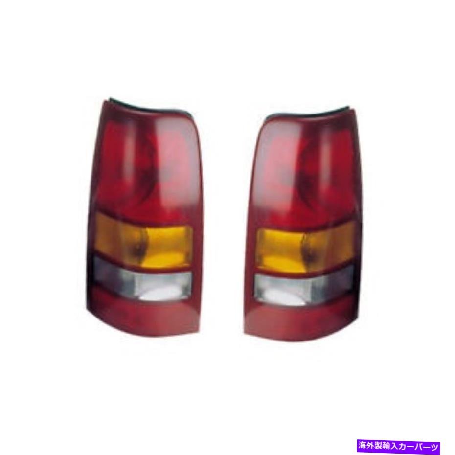 USテールライト テールライトペアセット99-02シボリーSilverado / GMC（フリート）左右 Tail Lights Pair Set for 99-02 Chevy Silverado/GMC (Fleetside) Left & Right【並行輸入品】