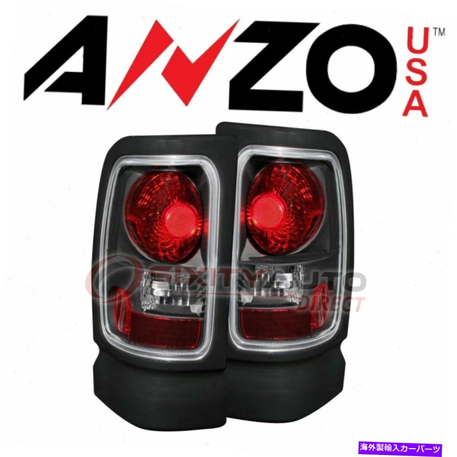 USテールライト 1994-2002のDodge Ram 3500のためのアンツァーサのテールライトセット - 電気照明LD AnzoUSA Tail Light Set for 1994-2002 Dodge Ram 3500 - Electrical Lighting ld【並行輸入品】