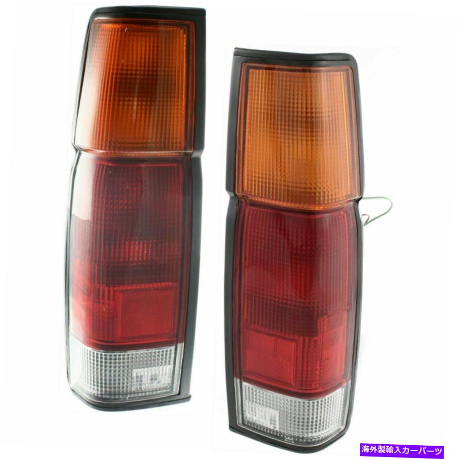 USテールライト 2テールライトのLHとRH側セットw / oデュアルリアホイールアセンブリ収容ピックアップD21 LH And RH Side Set Of 2 Tail Light w/o Dual Rear Wheels Assembly Fits Pickup D21【並行輸入品】