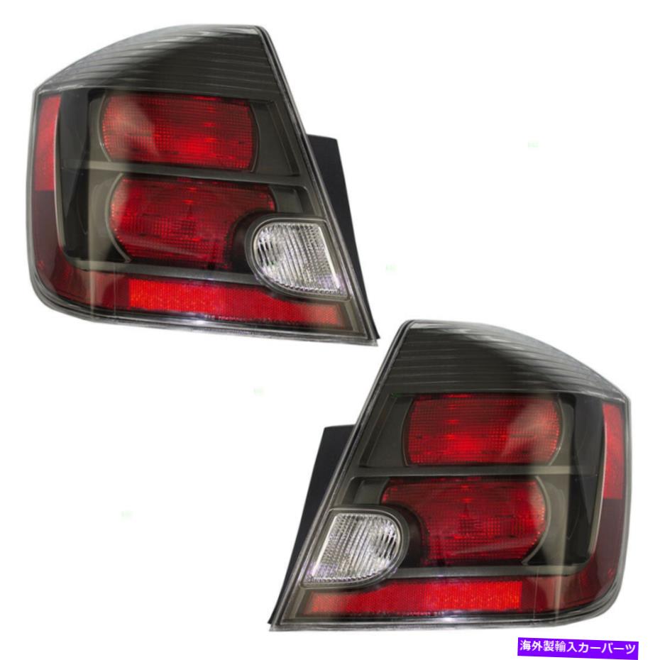 USテールライト 10-12日産Sentraのための黒ベゼルとテールライトのセット Set of Taillights with Black Bezels for 10-12 Nissan Sentra【並行輸入品】