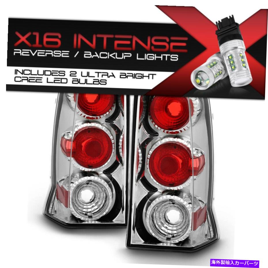 USテールライト [ハイパワーSMDリバース]キャデラックエスカレード02-06 V8スポーツESVクロームテールランプ [High-Power SMD Reverse] Cadillac Escalade 02-06 V8 Sport ESV Chrome Tail Lamps【並行輸入品】