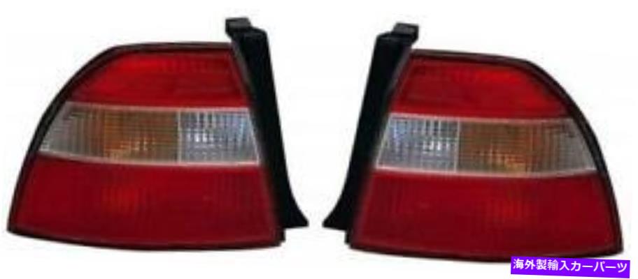 USテールライト 1994年ホンダアコーズリアテールライトアセンブリ交換ハウジング SIDE/PAIR for 1994 Honda Accord Rear Tail Light Assembly Replacement Housing【並行輸入品】
