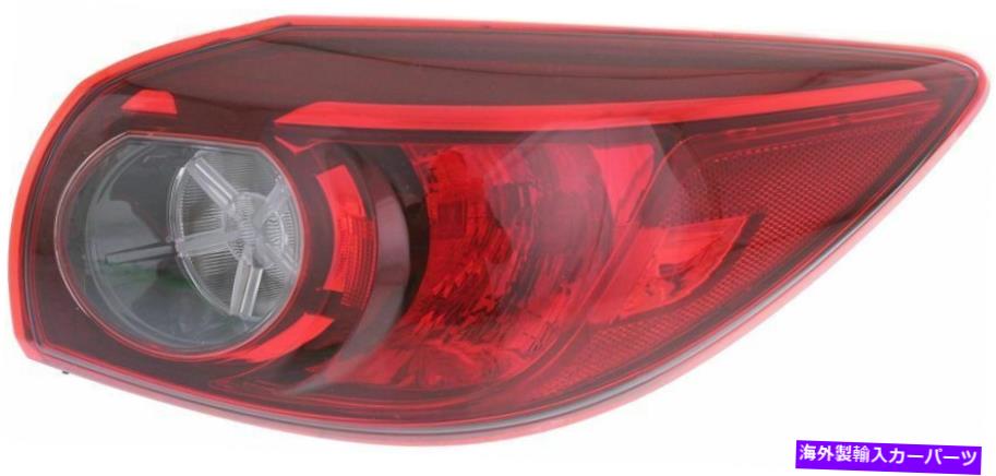 USテールライト 2014-2016 Mazda 3 Rhのためのテールライトアウターハッチバックジャパンビルトモデルハロゲン Tail Light for 2014-2016 Mazda 3 RH Outer Hatchback Japan Built Models Halogen【並行輸入品】