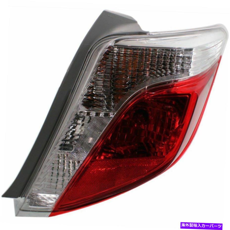 USテールライト 2012-2014のためのハロゲンテールライトTOYOTA YARISハッチバック正しいクリア/レッドW /球根 Halogen Tail Light For 2012-2014 Toyota Yaris Hatchback Right Clear/Red w/ Bulbs【並行輸入品】