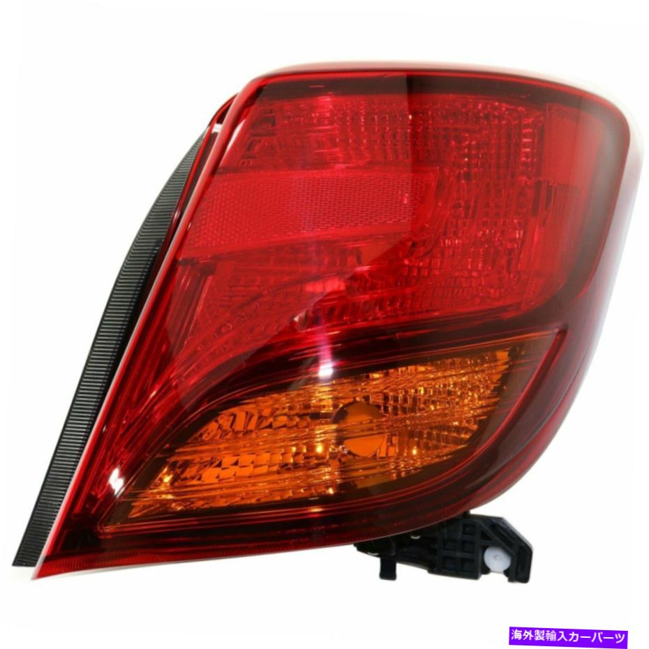 USテールライト 2015年から2017年のLEDテールライトTOYOTA YARISハッチバック正しいクリア＆レンズカーパ LED Tail Light For 2015-2017 Toyota Yaris Hatchback Right Clear & Red Lens CAPA【並行輸入品】
