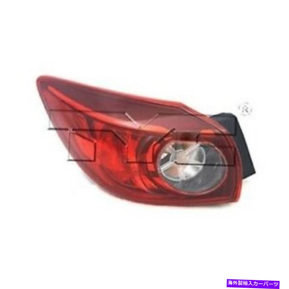 USテールライト 2014年マツダ3ハッチバックアウタードライバーサイドハロゲンTaillight LH For 2014 Mazda 3 Hatchback Outer Driver Side Halogen Taillight LH【並行輸入品】