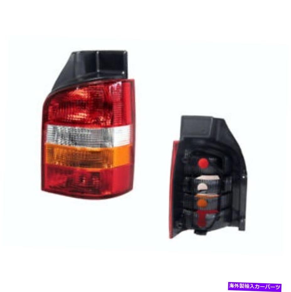 USテールライト Talel Light for volkswagenトランスポーターT5 08/08/2004 - クリア/オレンジ/赤右 Tail light for Volkswagen Transporter T5 08/2004-ON Clear/Orange/Red-RIGHT【並行輸入品】