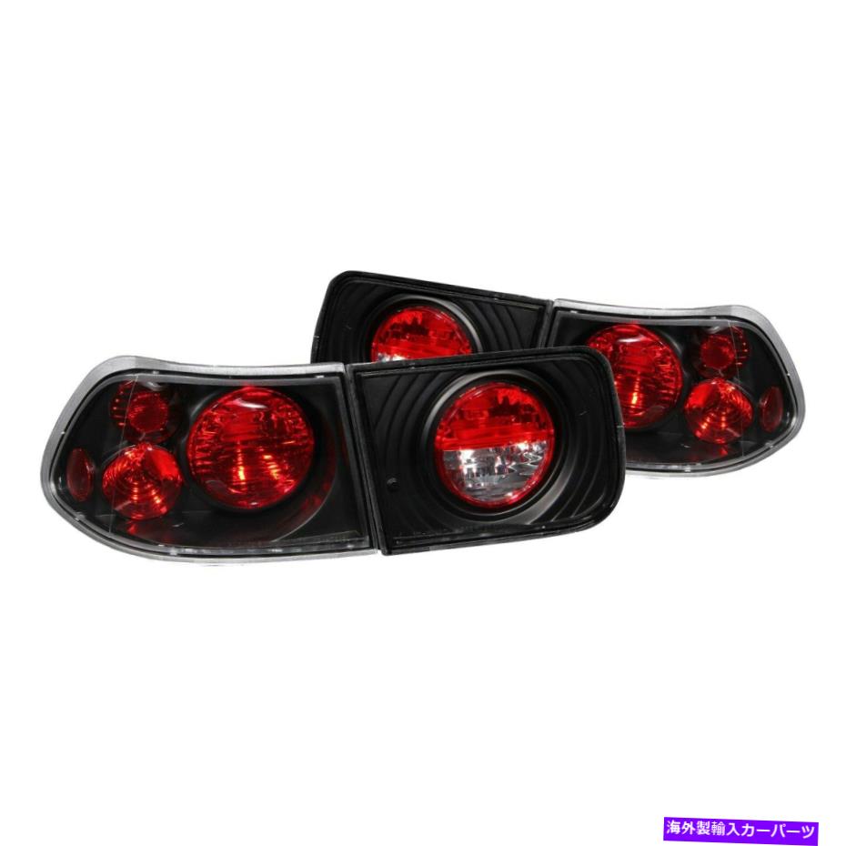 USテールライト ホンダシビック1996-2000アナゾブラック/レッドユーロテールライト For Honda Civic 1996-2000 Anzo Black/Red Euro Tail Lights【並行輸入品】