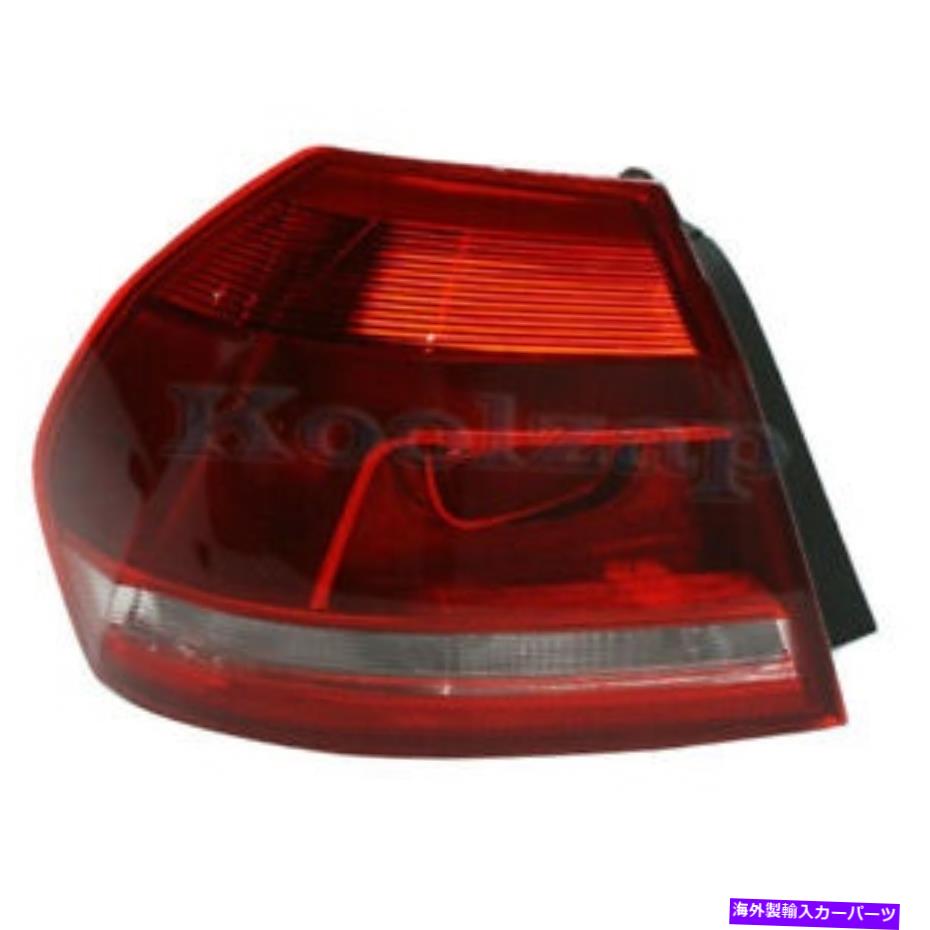 USテールライト 12-15 VW PassatアウターTaillight Taillampリアブレーキライトテールランプドライバ側 12-15 VW Passat Outer Taillight Taillamp Rear Brake Light Tail Lamp Driver Side【並行輸入品】