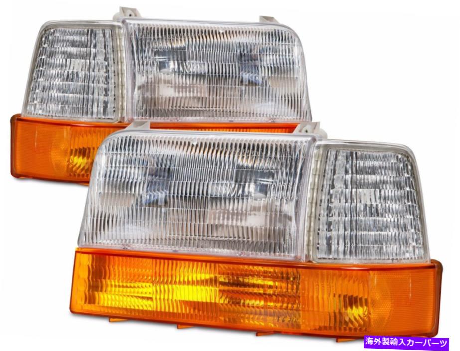 USテールライト Damon Daybreak 1998 1999 2000セットヘッドライトヘッドライトフロントランプ - 6 PCセット DAMON DAYBREAK 1998 1999 2000 SET HEADLIGHTS HEAD LIGHTS FRONT LAMPS - 6 PC SET【並行輸入品】
