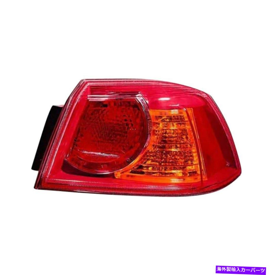 USテールライト 三菱ランサー08-13乗客側外部交換テールライト For Mitsubishi Lancer 08-13 Passenger Side Outer Replacement Tail Light【並行輸入品】