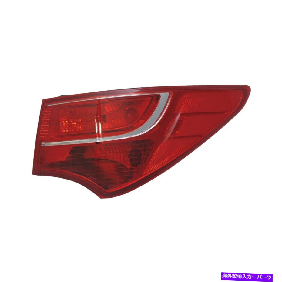 USテールライト Hyundai Santa Fe Sport 13-16 Tyc Passenter Sideの外側の交換テールライト For Hyundai Santa Fe Sport 13-16 TYC Passenger Side Outer Replacement Tail Light【並行輸入品】