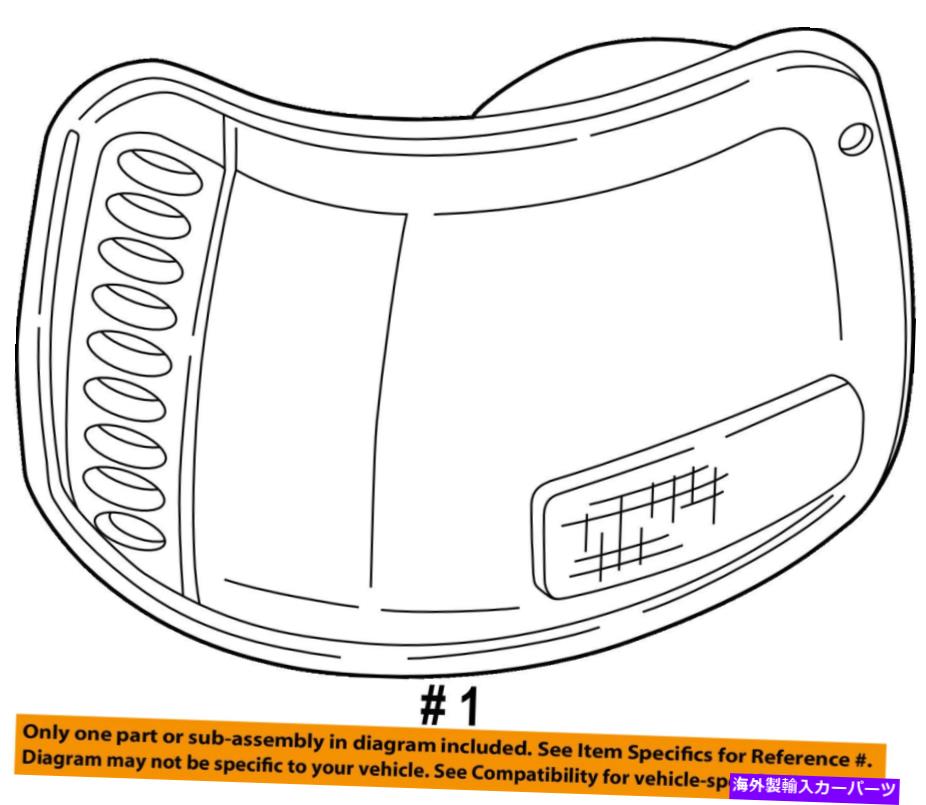 USテールライト Dodge Chrysler OEM RAM 3500 van-taillightテールライトランプアッシー4882684 Dodge CHRYSLER OEM Ram 3500 Van-Taillight Tail Light Lamp Assy Right 4882684【並行輸入品】