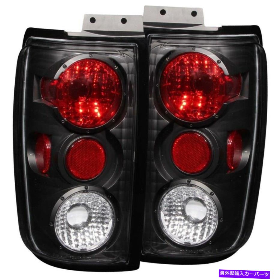 USテールライト 1997年から2002年フォードエクスティゲイトブラック - ANZ211057 ANZO for 1997-2002 Ford Expedition Taillights Black - anz211057【並行輸入品】