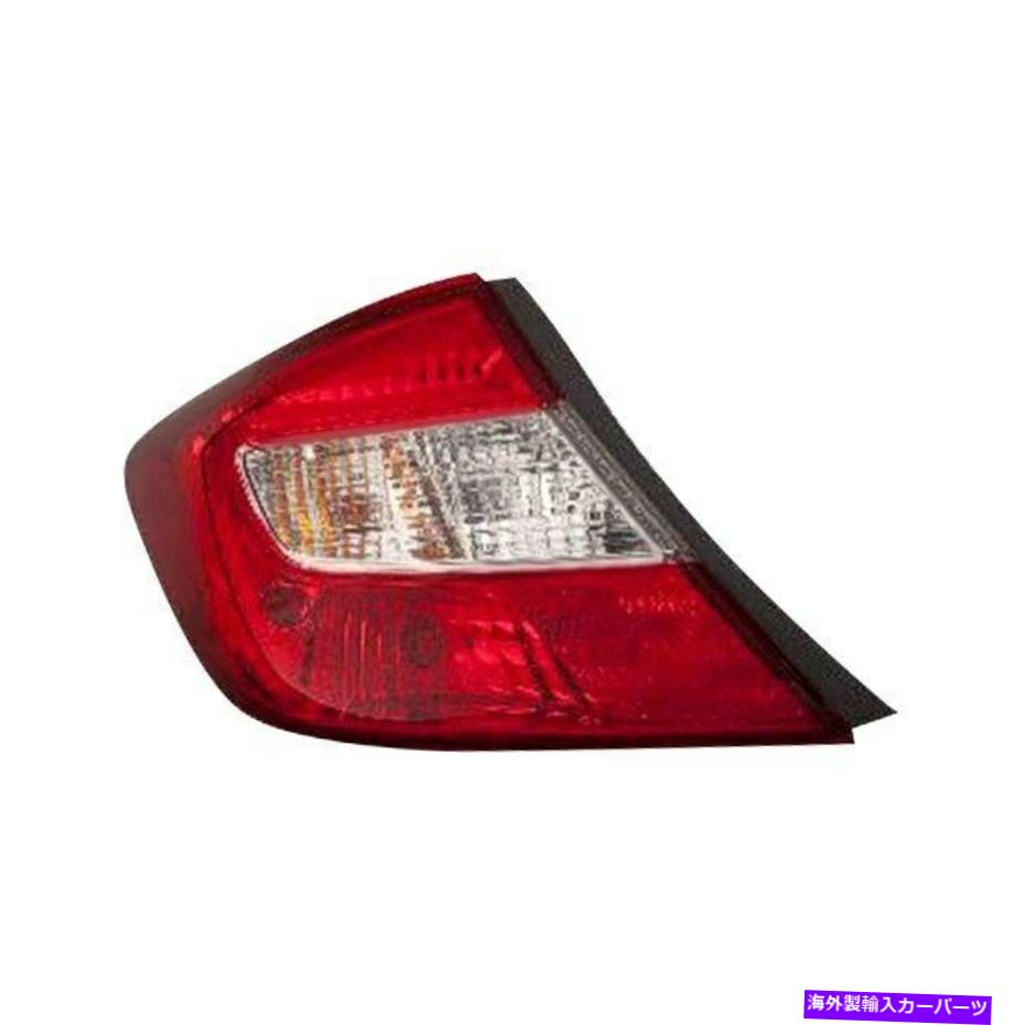 USテールライト Honda Civic 2012 K-Metal 5536392Qの運転側の交換テールライト用 For Honda Civic 2012 K-Metal 5536392Q Driver Side Replacement Tail Light【並行輸入品】