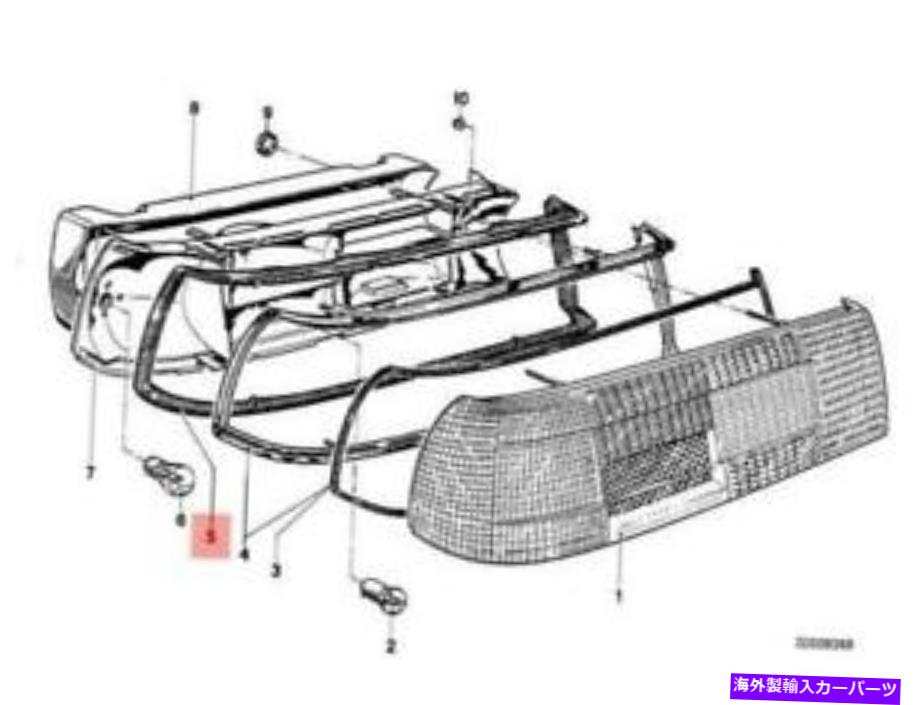 USテールライト 本物のOE BMW E23セダンシーリングフレーム左63211361929 Genuine OE BMW E23 Sedan Sealing Frame Left 63211361929【並行輸入品】