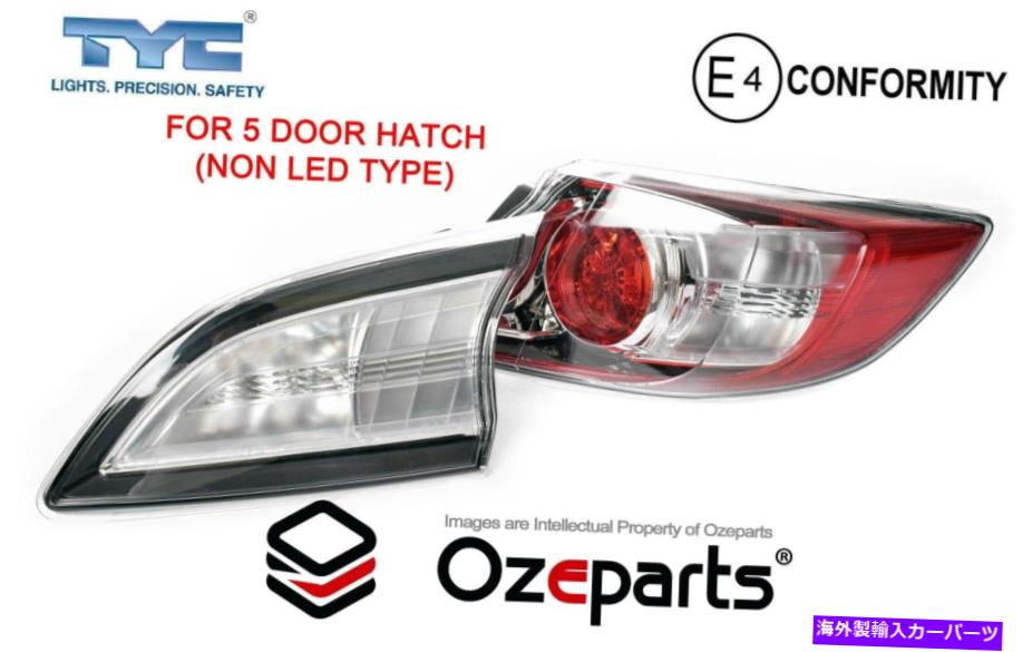 USテールライト Mazda 3 BL 09~13ハッチNeo Maxx用RH右テールライト+インナーテールゲートランプを設定 Set RH Right Tail Light+Inner Tailgate Lamp For Mazda 3 BL 09~13 Hatch Neo Maxx【並行輸入品】
