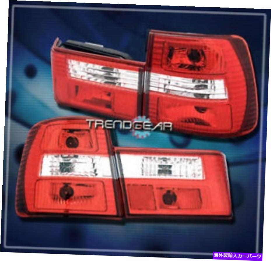 USテールライト 1989-1995 BMW E34 525I 530Iベースセダンアルテッツァテールライトランプレッド/クリア新しいセット 1989-1995 BMW E34 525i 530i BASE SEDAN ALTEZZA TAIL LIGHT LAMP RED/CLEAR NEW SET【並行輸入品】